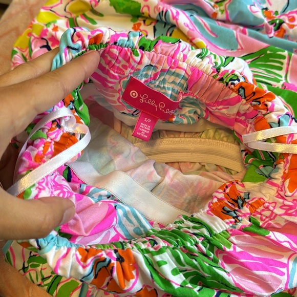 Lilly Pulitzer for Target Dress Small Nosey Posey Maxi Dress Strapless Floral - Picture 8 of 8